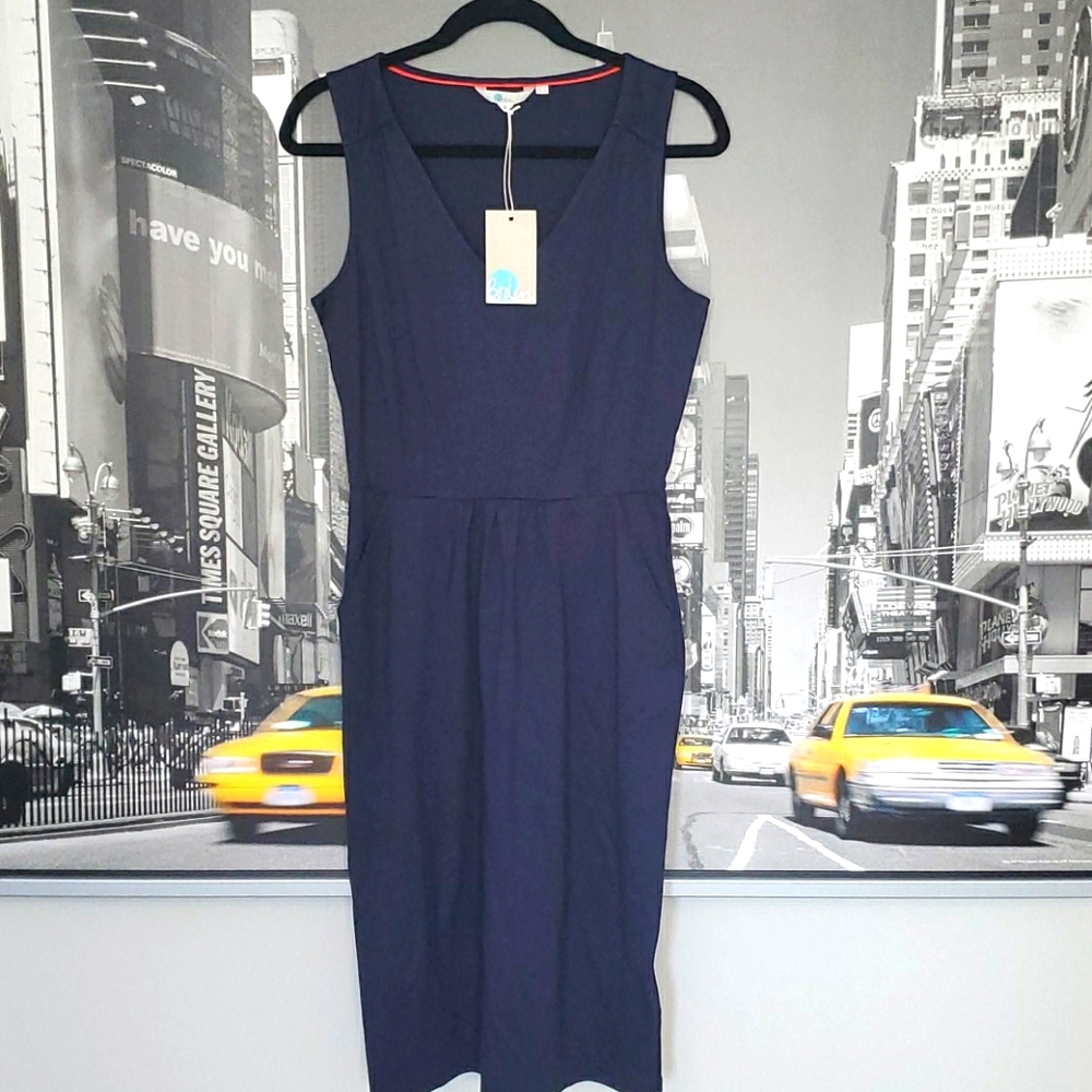 NWT Boden navy dress, size 6L